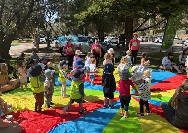 Young children participating in Tunes for Tots
