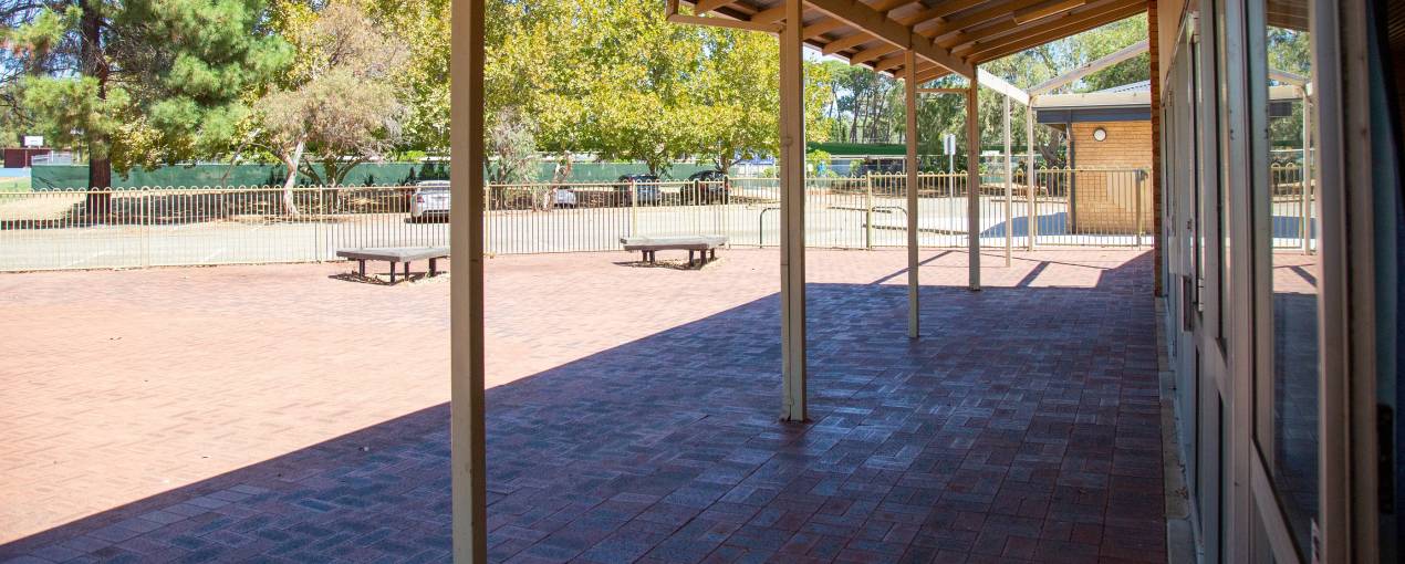 The Meeting Room can open out to an paved area which is enclosed