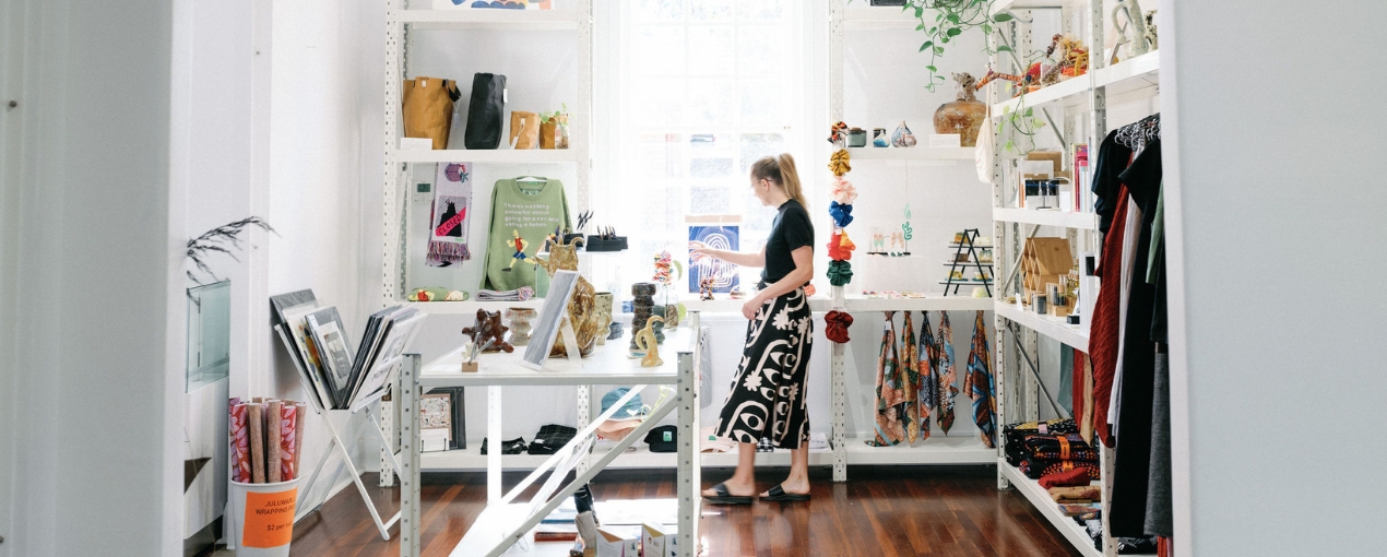 Visit Goolugatup Gallery Artisan Store to purchase locally hand-made artisan items, photograph by Natasja Kremers