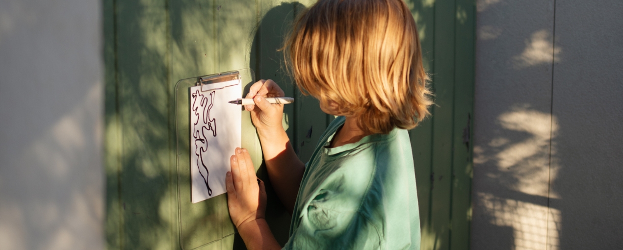 Art Box activities designed to use materials found at home, designed by practising artists.