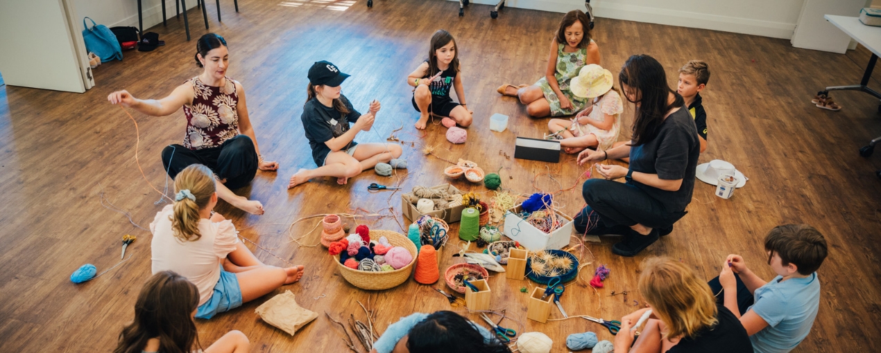 Art School - creating foraged neck charms with Sian Boucherd.