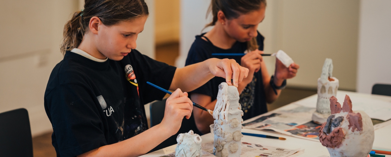 Art School - creating mini monuments with Nazerul Ben-Dzulkefli.