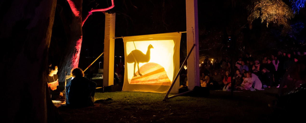 Creative shadow puppet performances designed with young people for Melville Midwinter