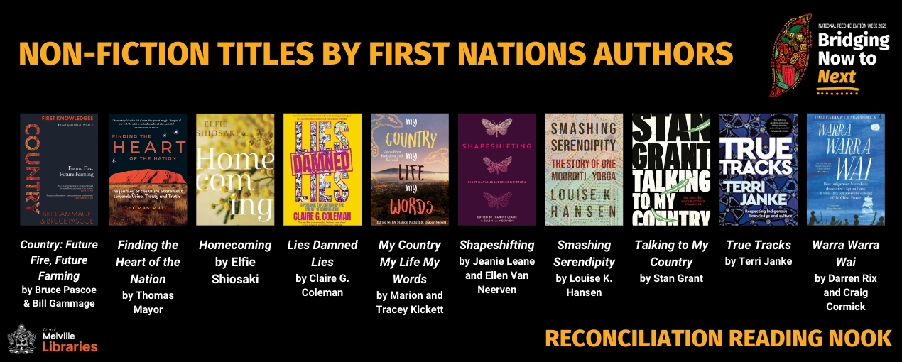 Visit the Reconciliation Reading Nook at the Civic Centre to find out more about these non-fiction books by First Nations authors.