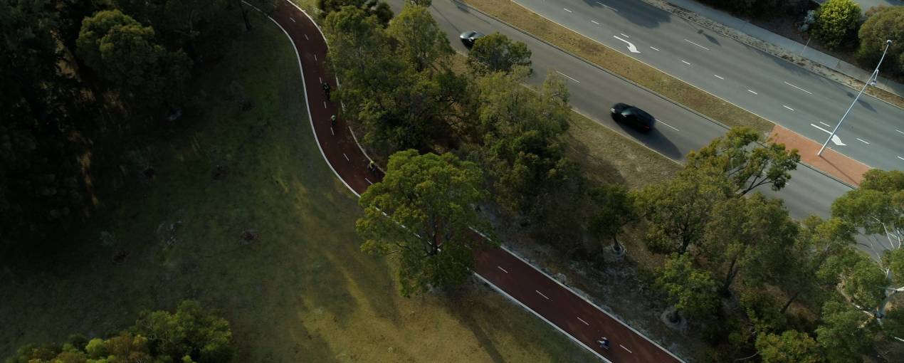 Shared path in Melville