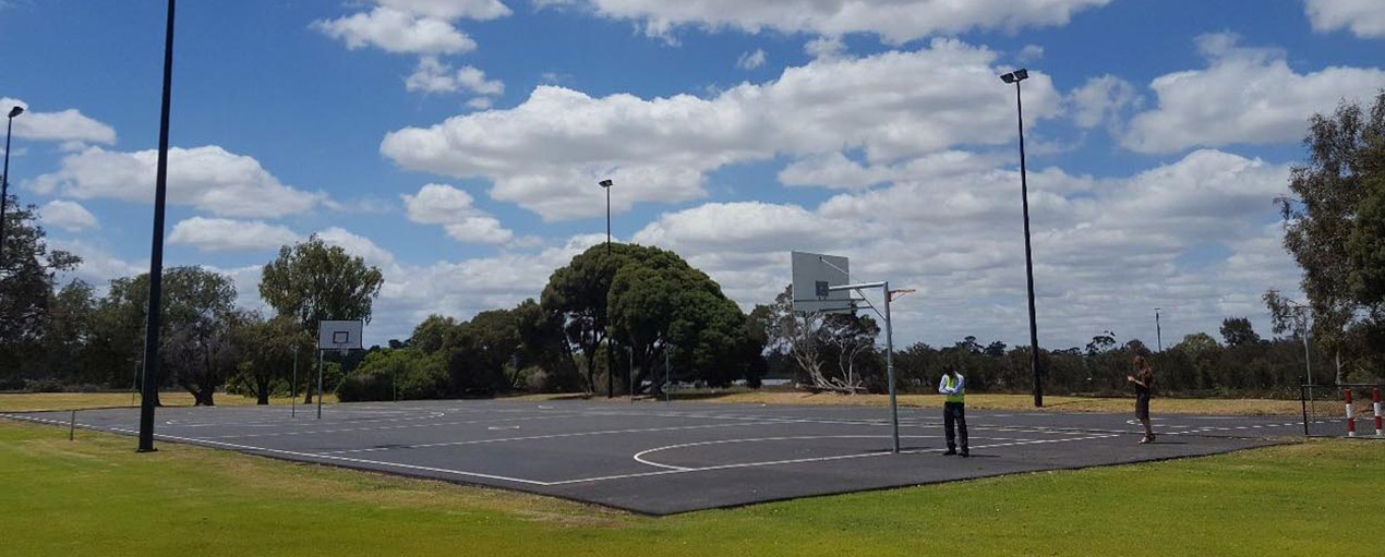 Resurfaced Netball Court