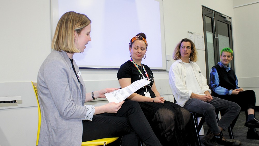 Young changemakers workshop panel