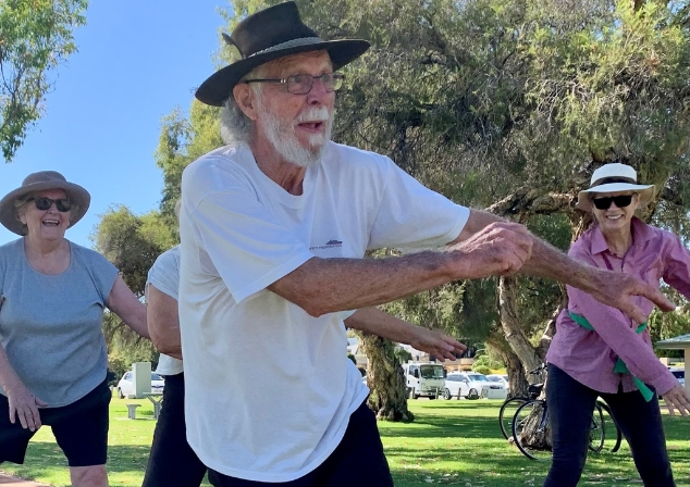 Seniors participating in Active Light