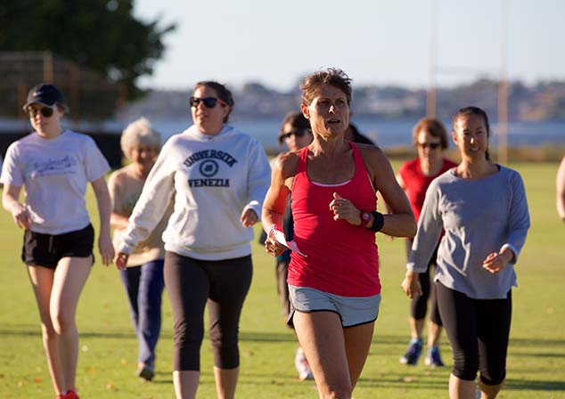 Woman running at Functional Fitness