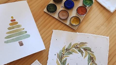 Watercolour Workshop | Xmas themed Australian botanical flowers | for ages 16 - 25 | LAB SATURDAYS