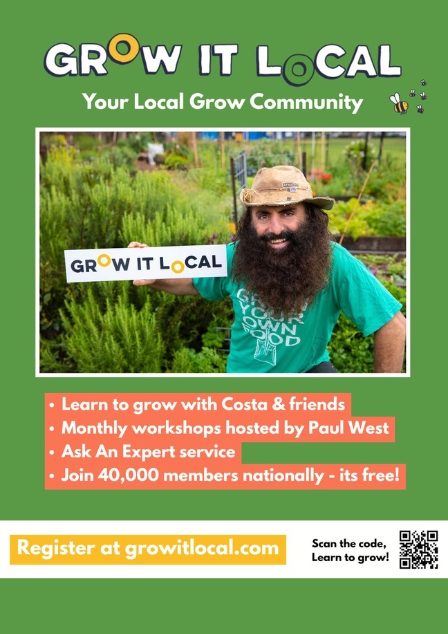 Famous gardener Costa Georgiadis is a staunch advocate of Grow It Local