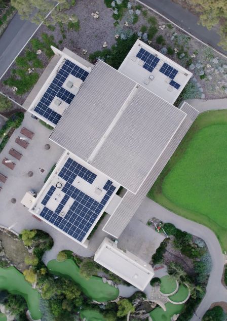 City of Melville Point Walter Golf Course with Solar Panels on roof