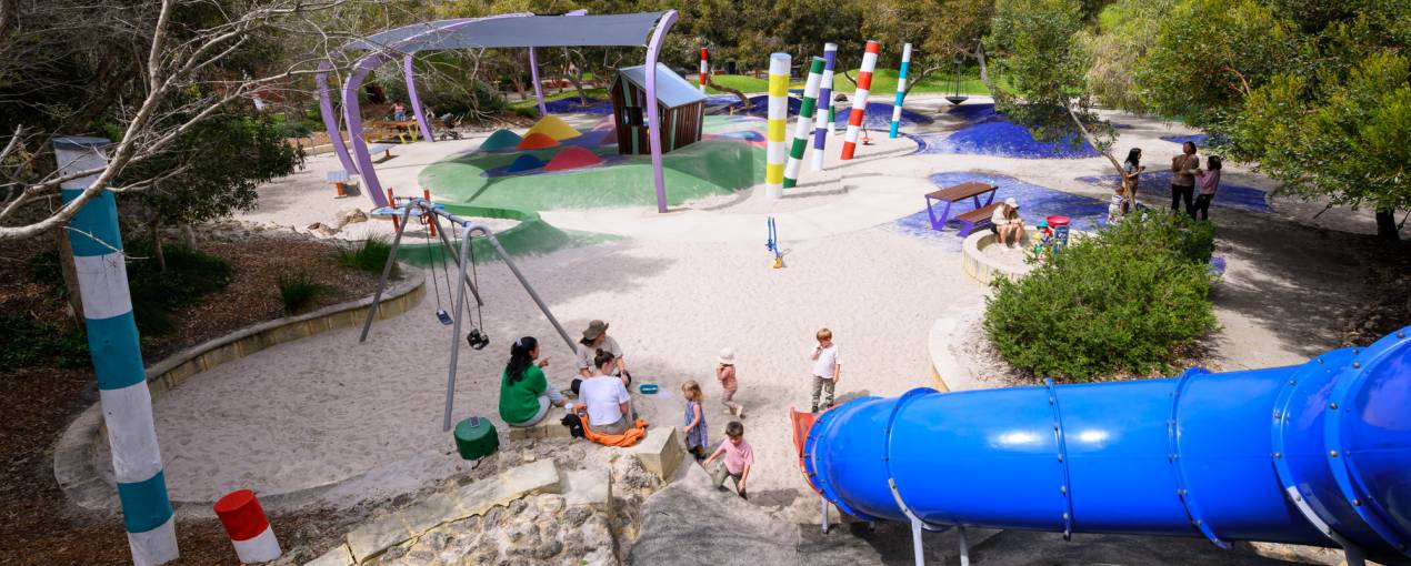 The adjacent Kadidjiny Park is an amazing space for children to play