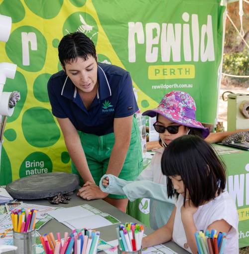 ReWild Perth's educational stall at the 2024 Eco Action Expo.