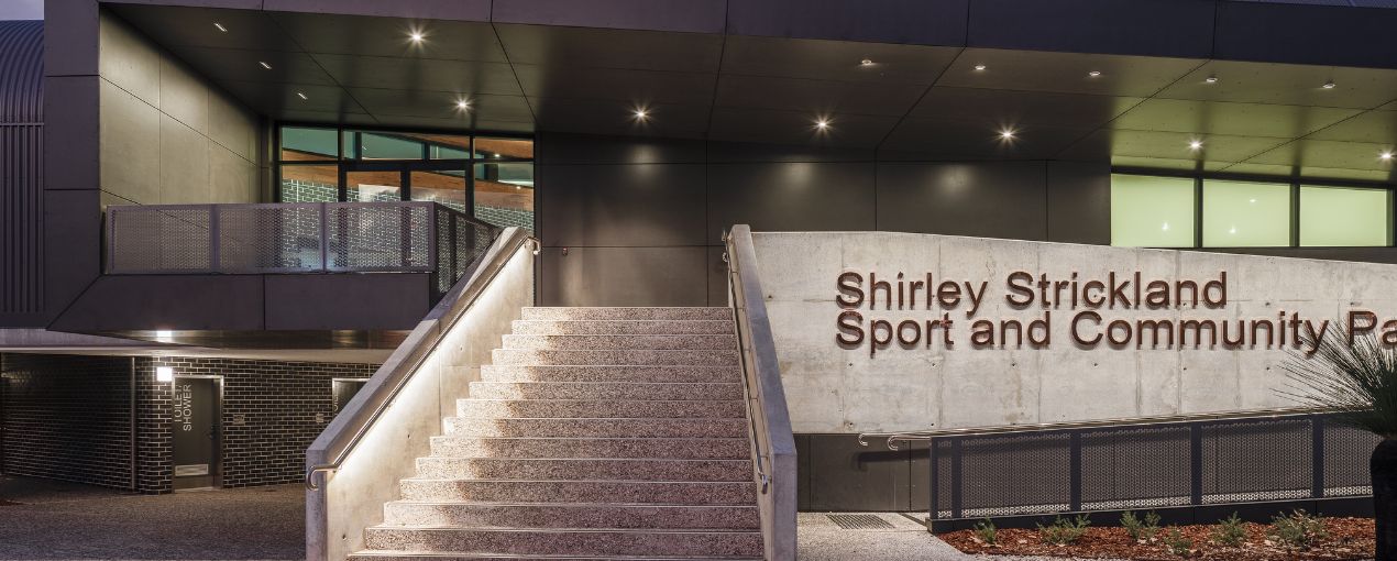 Shirley Strickland Sport and Community Pavilion Entrance