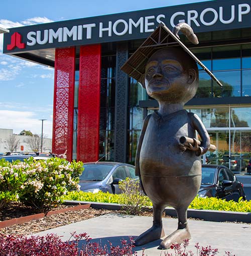 ‘We are Built Around People’ by Stormie Mills. Commissioned by Summit Homes. Budget: $150,000