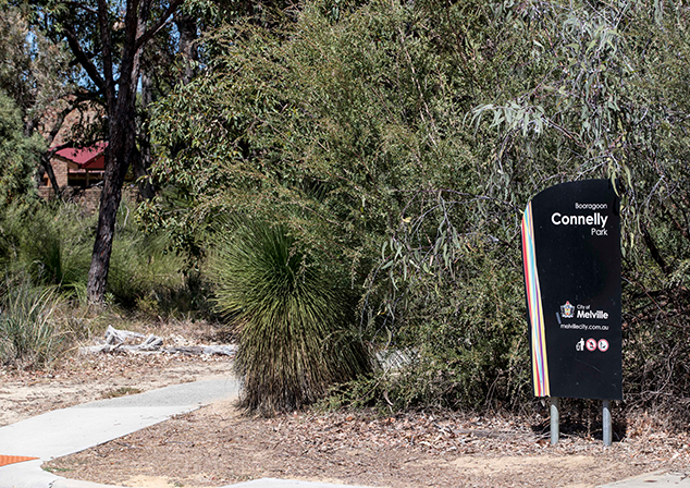 Bush land with footpath