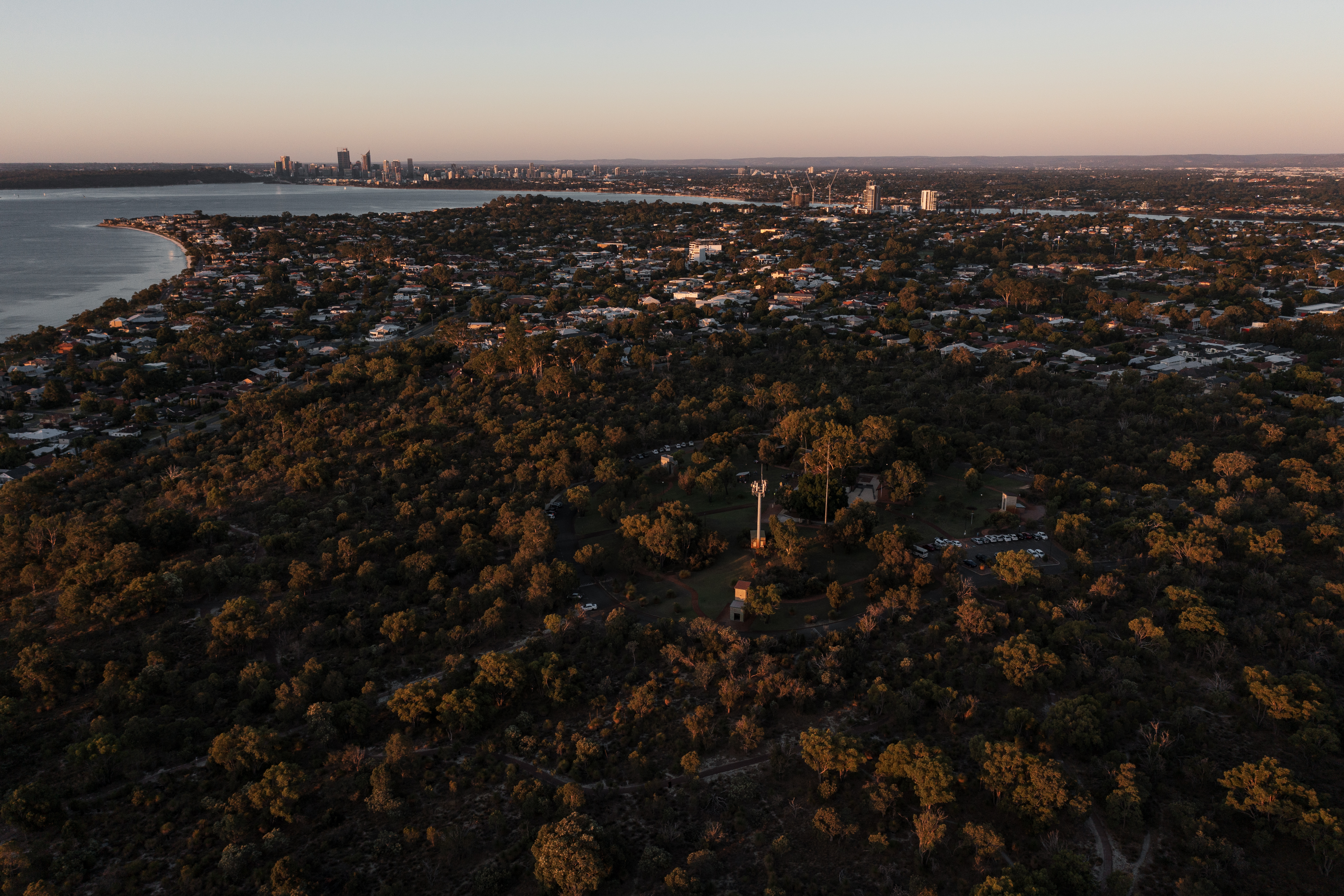birds eye view of wireless hill park