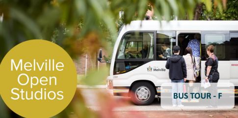 citizens getting on a city of melville bus 