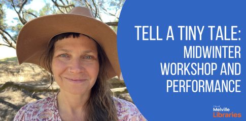 Tell a Tiny Tale: Midwinter workshop and performance. Photo of facilitator Jaya Penelope.