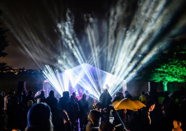 Stage lit up at Point Walter for Melville Midwinter 