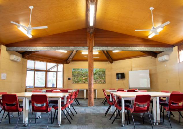 Large workshop style room at the EcoHub