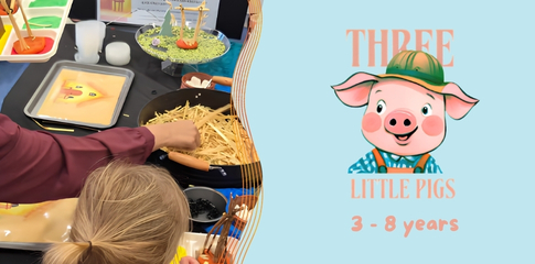 Three Little Pigs for ages 3 to 8 years