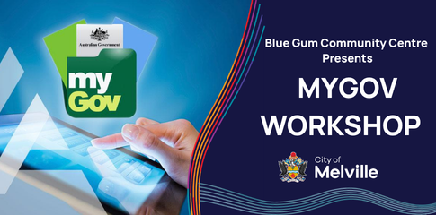 My Gov Workshop Event Banner featuring the My Gov app logo