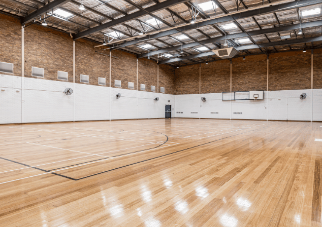 Image of the sporting hall at the City of Melville Blue Gum Community Centre.