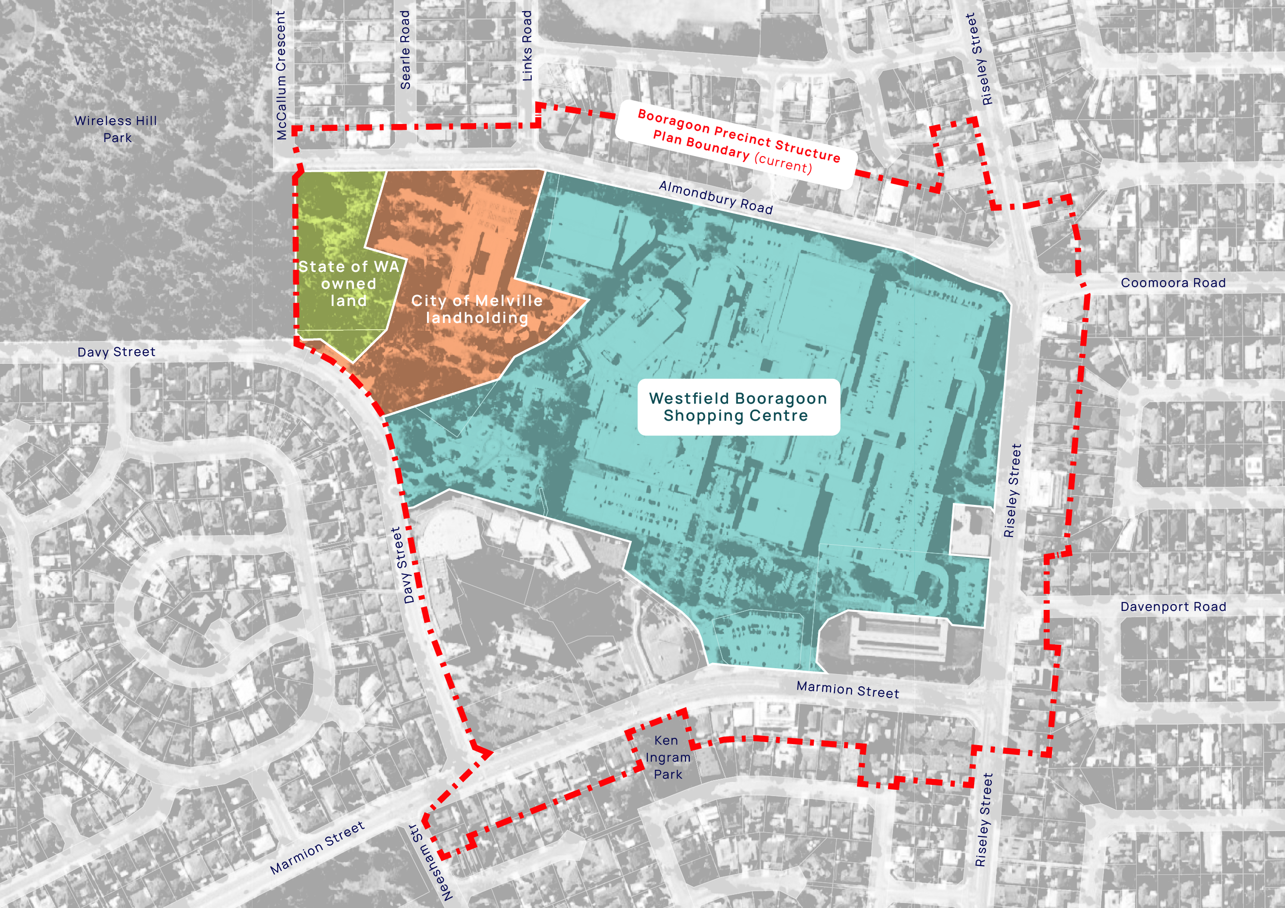 Booragoon City Centre Location Map