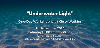 Flyer for the Underwater Light workshop at Atwell House
