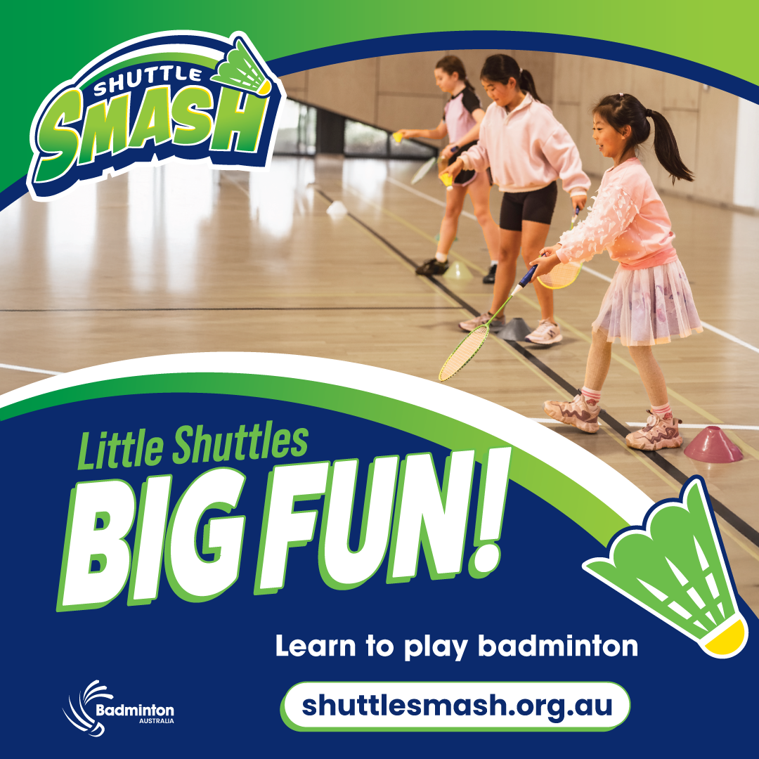 Flyer for the Badminton Shuttle Smash event