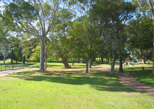 photo of wedding area at bicton quarantine park