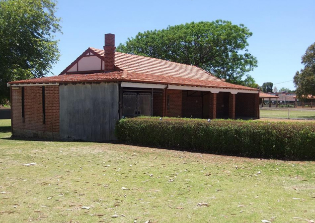 old bake house building in grassed area
