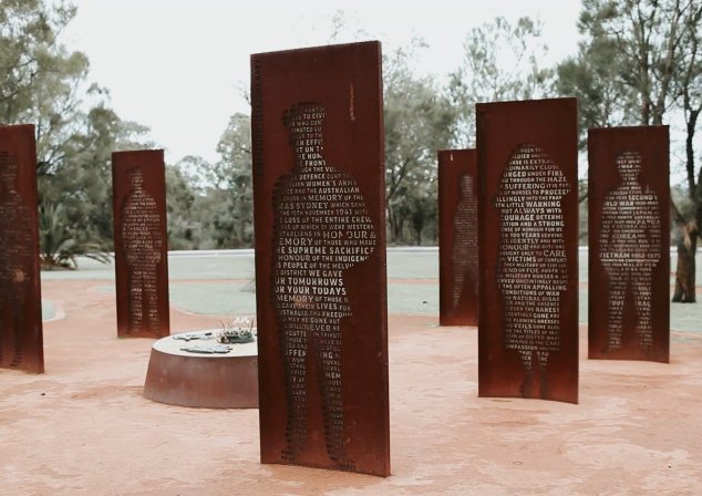 Image of war memorial in Wireless Hill Park