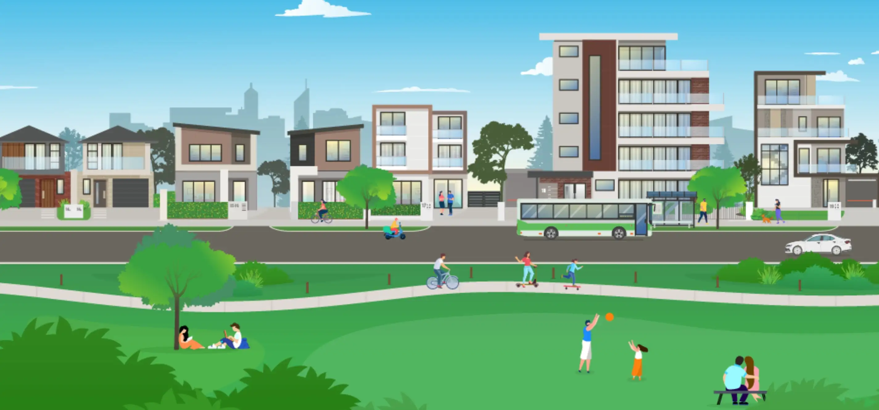 Local Planning Scheme 6 graphic people and houses