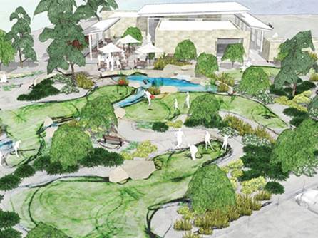 Artist's sketch of Goanna Golf.