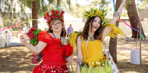 Costumed performers