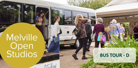 citizens getting on a city of melville bus 