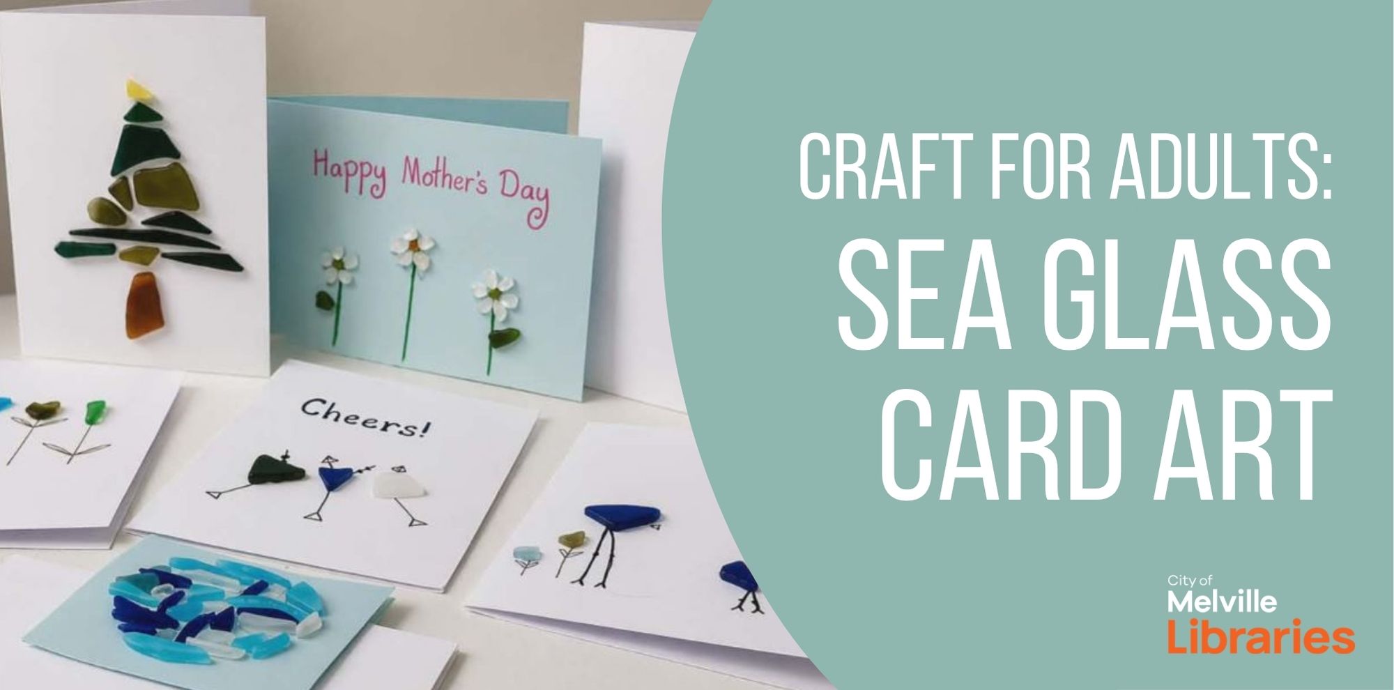 Craft for Adults: Sea Glass Card Art Workshop