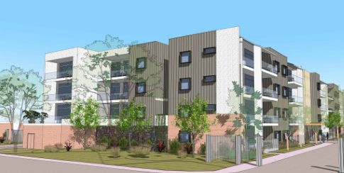 Render of proposed development to feature at 40-44 Worley Street